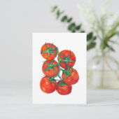 Briefkaart van rode tomaten (Staand voorkant)