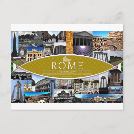 Briefkaart van Rome (Voorkant)