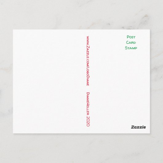 Briefkaart van roze pony's (Achterkant)