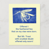 Briefkaart van ruwe forel (Voorkant)