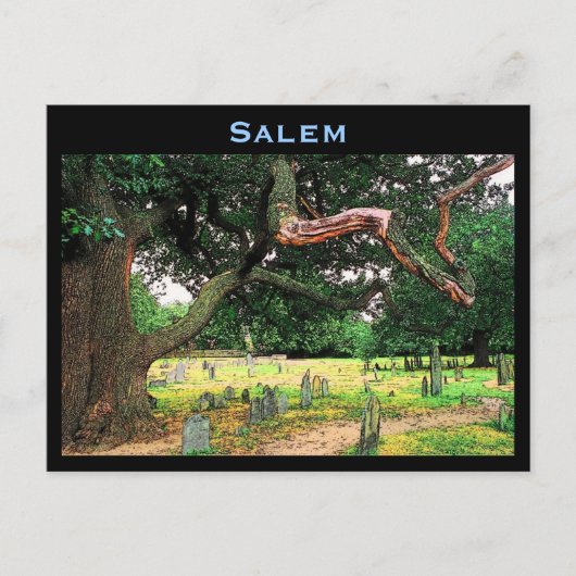 Briefkaart van Salem Cemetery (Voorkant)