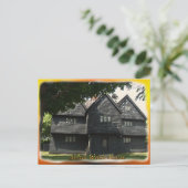 Briefkaart van Salem Witch House (Staand voorkant)