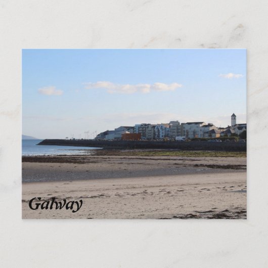 Briefkaart van Salthill Beach Galway (Voorkant)