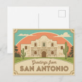 Briefkaart van San Antonio | Groeten van (Voorkant / Achterkant)