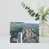 Briefkaart van San Gimignano (Staand voorkant)