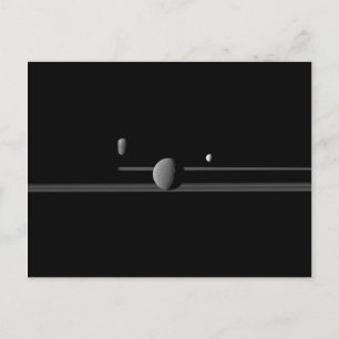 Briefkaart van Saturnus Moons