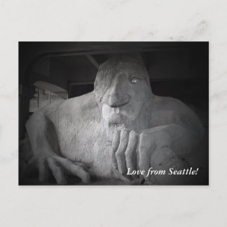 Briefkaart van Seattle Fremont Troll