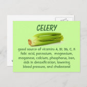 Briefkaart van selderij (Voorkant / Achterkant)