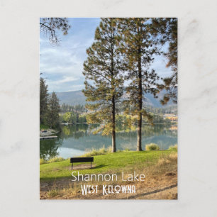 Briefkaart van Shannon Lake in West Kelowna, Canad