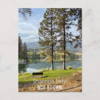 Briefkaart van Shannon Lake in West Kelowna, Canad