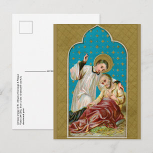 Briefkaart van Sint-Aloysius & Plague Victim (M 00