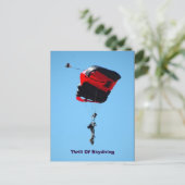 briefkaart van Skydiving (Staand voorkant)