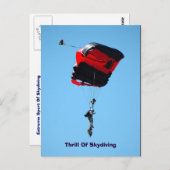 briefkaart van Skydiving (Voorkant / Achterkant)