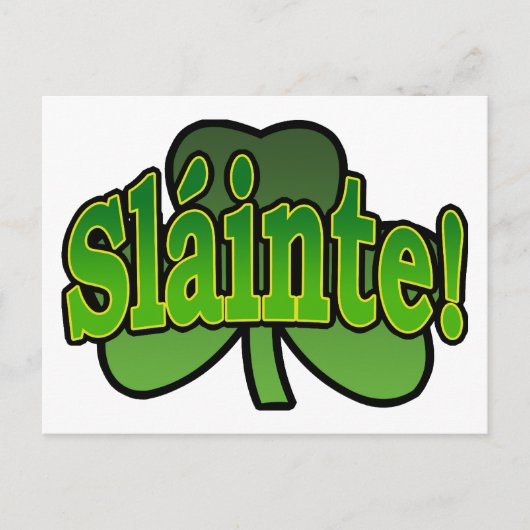 Briefkaart van Slainte (Voorkant)