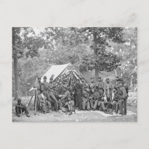 Briefkaart van soldaten