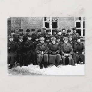 Briefkaart van soldaten