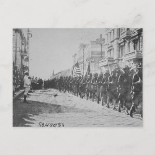 Briefkaart van soldaten