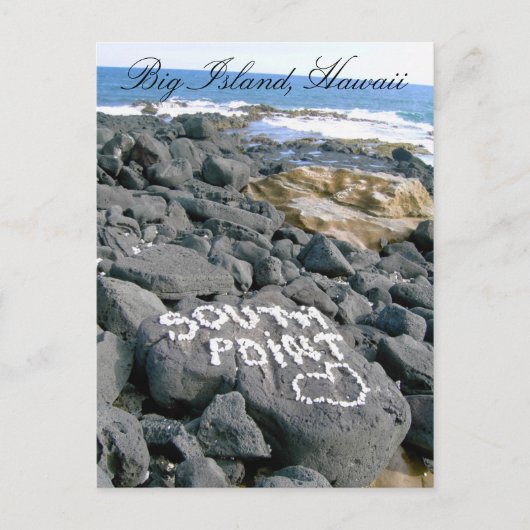 Briefkaart van Southpoint, Groot Eiland, Hawaï (Voorkant)