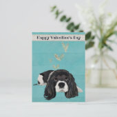 BRIEFKAART VAN SPANIEL VALENTIJNS (Staand voorkant)