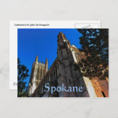 Briefkaart van Spokane (kathedraal) (Voorkant / Achterkant)