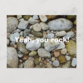 Briefkaart van steen, stenen en kebbels (Voorkant)