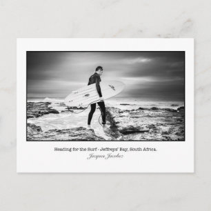 Briefkaart van Surfer a Jeffry's Bay