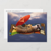 Briefkaart van tapijttapijten (Voorkant / Achterkant)