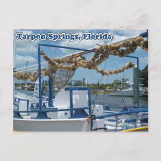 Briefkaart van Tarpon Springs Sponge Boat