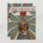 BRIEFKAART VAN TIGER EN OWL VALENTIJNS (Voorkant / Achterkant)