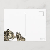 Briefkaart van tijger (Achterkant)