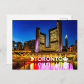 BRIEFKAART VAN TORONTO (Voorkant / Achterkant)
