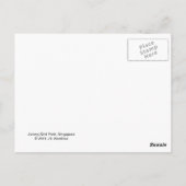 Briefkaart van tropische vogels (Achterkant)