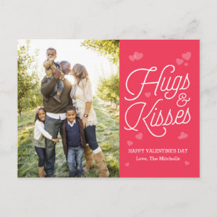 Briefkaart van Valentijnsdag van Hugs en Kisses