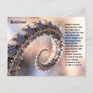 Briefkaart van veerkracht