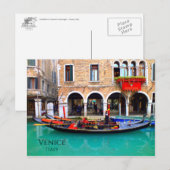 Briefkaart van Venetian Gondoliers (Voorkant / Achterkant)