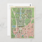  Briefkaart van Versailles Map (Voorkant / Achterkant)
