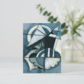 Briefkaart van vliegende vissen (Staand voorkant)