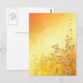Briefkaart van vlinder (Voorkant / Achterkant)