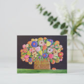 Briefkaart van vloermand (Staand voorkant)