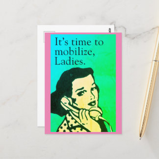 briefkaart van vrouwen in  stijl