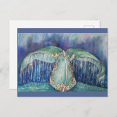 briefkaart van walvisstaart (Voorkant / Achterkant)