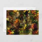 Briefkaart van Waterverf met alle bladeren (Voorkant / Achterkant)