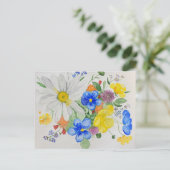 briefkaart van wilde bloemen (Staand voorkant)