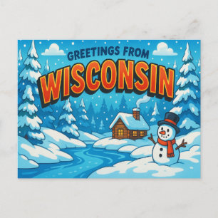 BRIEFKAART VAN WISCONSIN
