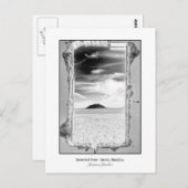 Briefkaart van woestijnlandschap uitzicht door ven (Voorkant / Achterkant)