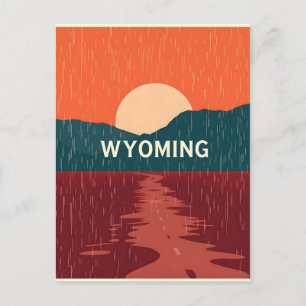  Briefkaart van Wyoming