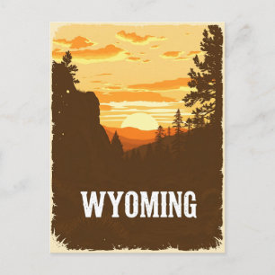 Briefkaart van Wyoming