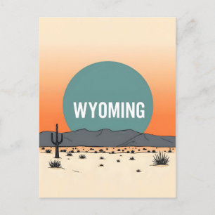  Briefkaart van Wyoming