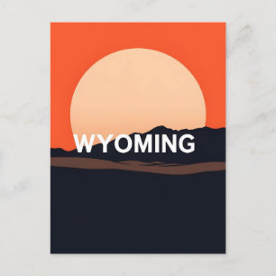  Briefkaart van Wyoming