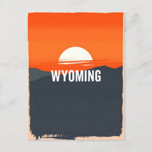  Briefkaart van Wyoming